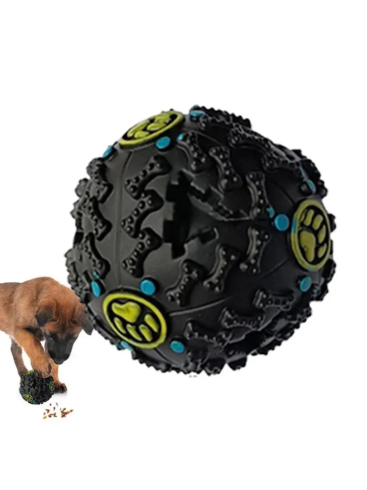 Dog Giggle Ball Teething Ball Toys Interactive Slow Feeder Balls Creative Dog Leaky Ball With Giggle Sound For Dogs Foraging