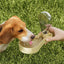 Dog Water Bottle Outdoor Pet Water Cup Food Container Portable Pet Travel Water Bowl 2-in-1 Leak Proof Drinking Cup Food