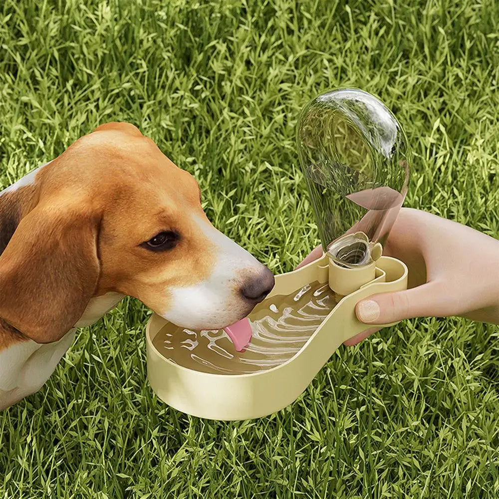 Dog Water Bottle Outdoor Pet Water Cup Food Container Portable Pet Travel Water Bowl 2-in-1 Leak Proof Drinking Cup Food
