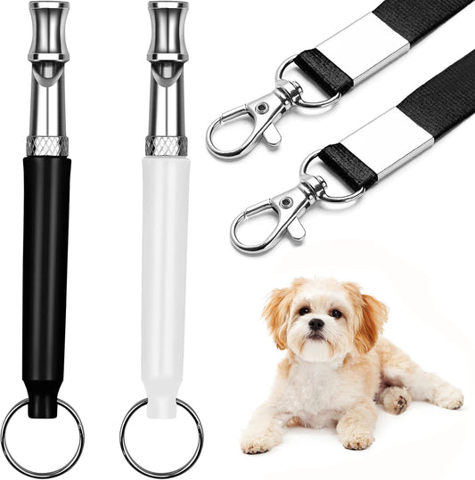 Dog Whistle to Stop Barking Neighbors Dog, Adjustable Ultrasonic Silent Dog Whistle, Professional Recall Dog Training Whistles