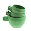 3Pcs/Set Green Plastic Parrot Mini Food Water Bowl Feeder Plastic Birds Pigeons Cage Sand Cup Feeding Tool Accessory