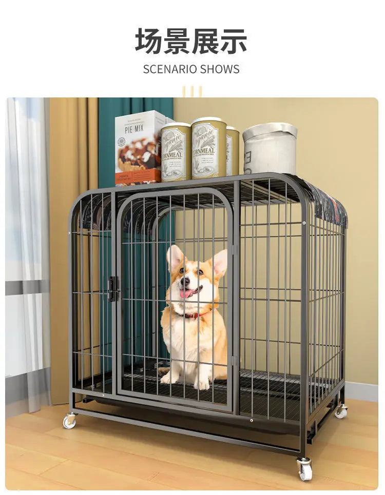Dog cage Dog cage Large dog Strong mobile dog cage Horse dog Husky special dog cage Bold and thicker