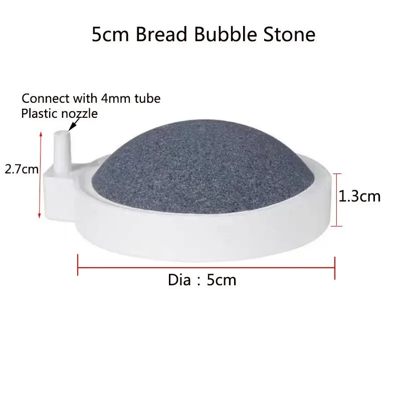 50/75/80/100mm Fish Tank Aquarium Nano Air Stone Oxygen Aerator Increasing Air Bubble Pond Pump Hydroponic Oxygen Accessories