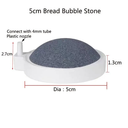 50/75/80/100mm Fish Tank Aquarium Nano Air Stone Oxygen Aerator Increasing Air Bubble Pond Pump Hydroponic Oxygen Accessories