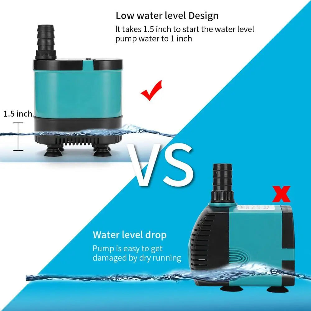 Pond Pump Anti-leakage And Water Proof Pond Pump Water Fountain Pump With No Pollution Water Pump For Fountains Aquarium Fish