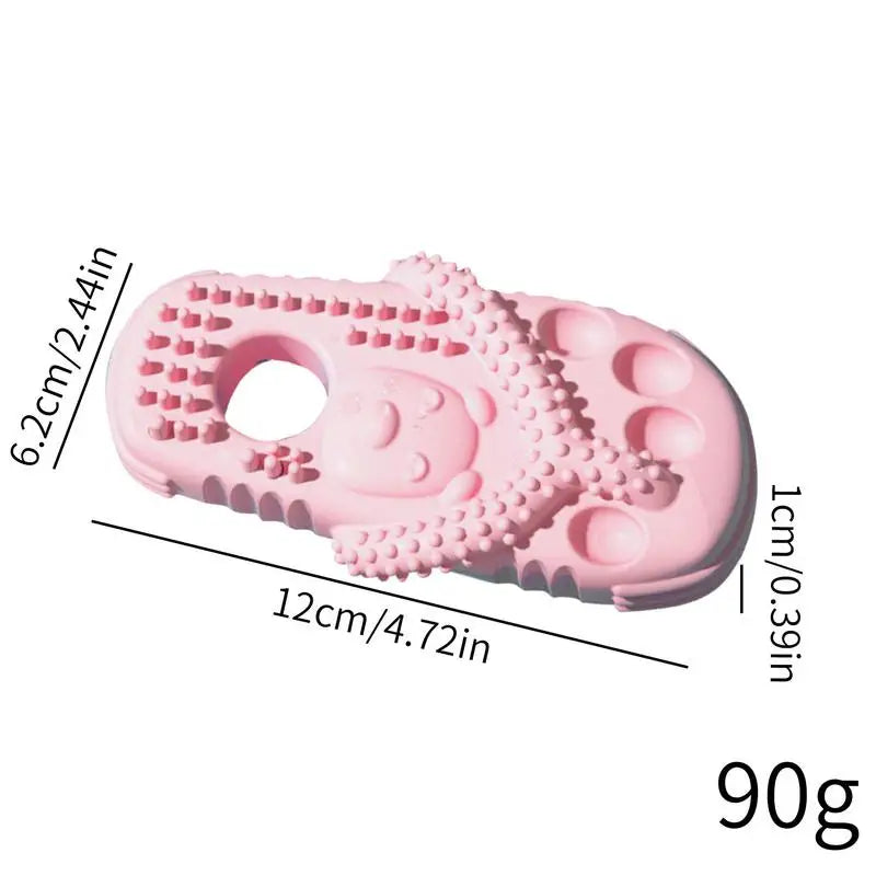 Chewing Toys For Dogs Interactive Slipper-Shaped Puppy Teether Dog Chewing Toys For Cleaning Teeth Tough Teeth Grinding Toy For