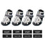 4PCS Dog Boots Dog Boots Paw Protector 5 Sizes Dog Boots With Rugged Rubber Sole Breathable Dog Boots Anti-slip For Summer