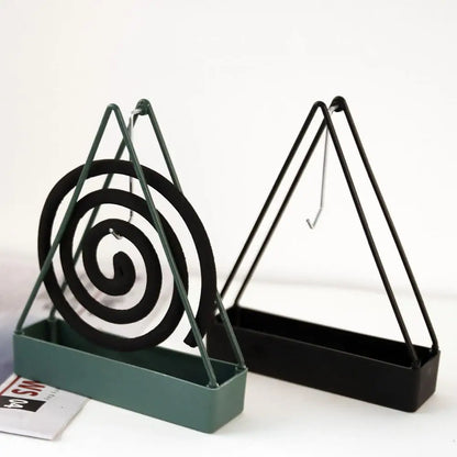 Iron Mosquito Coil Holder Triangle Mosquito Repellent Courtyard Stove Family Holder Repellent Incense Stand Incense Mosquit K4N8