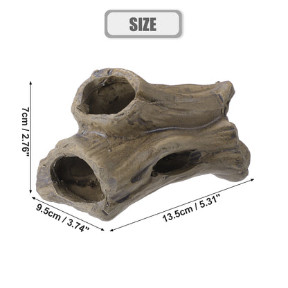 UXCELL Fish Tank Hideaway Rock Cave Ceramic Aquarium Decoration Fish Shrimps Shelter Pet Pottery House Canister Accessories