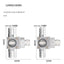 Metal ﻿Aquarium CO2 External atomizer, with bubble counter atomizer, super diffuser outside the fish tank, for aquatic plants