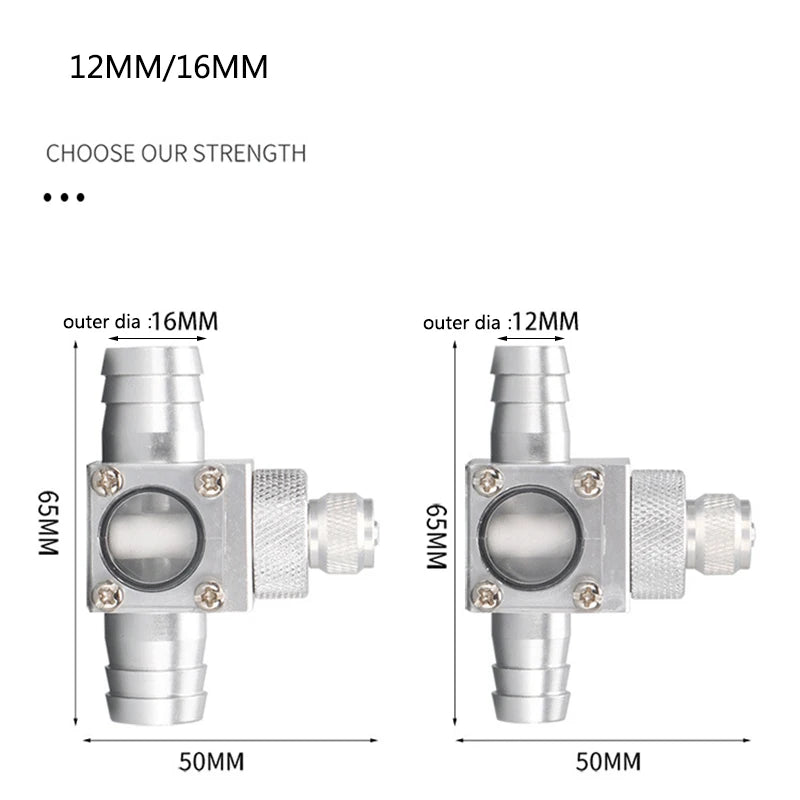 Metal ﻿Aquarium CO2 External atomizer, with bubble counter atomizer, super diffuser outside the fish tank, for aquatic plants