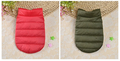 Winter Pet Puppy Dog Cat Clothes Ultralight Kitten Cat Down Coat Jacket Soft Warm Cotton Vest for Kitten Fat Cat Sport Clothing