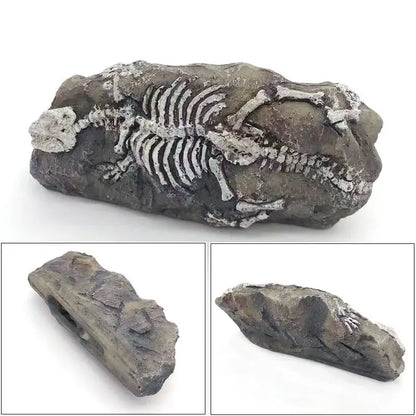 Aquarium Decorations Resin Fossil Artificial Fish Tank Ornament Shrimps Small Fish Reptile Aquarium Shelter Landscape Decor New