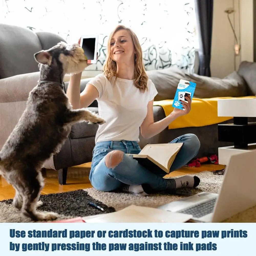 Pet Handprint Footprint Kit Clean Touch Baby Foot Printing Kit Keepsake Pawprint Maker Safe Non-toxic Inkless Inkpad Kits