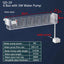 Fish Tank Waterfall Filter Box Wall Mounted Built-in Silent Circulating Water Purifier For  Aquarium Tank Box With Water Pump