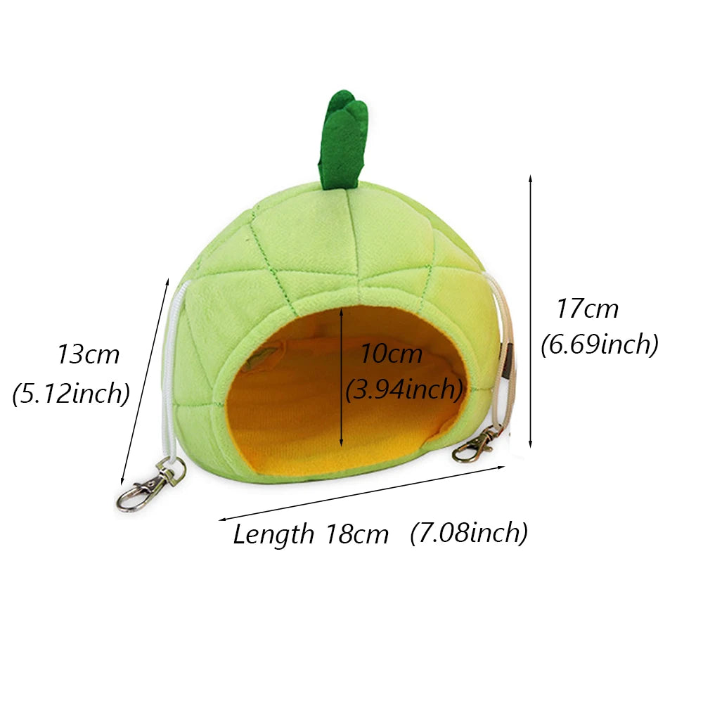 Cute Hamster Bird Cage Hammock Winter Warm Little Pet House Home for Sugar Glider Chipmunks Parrot mascotas Sleeping Bags Beds