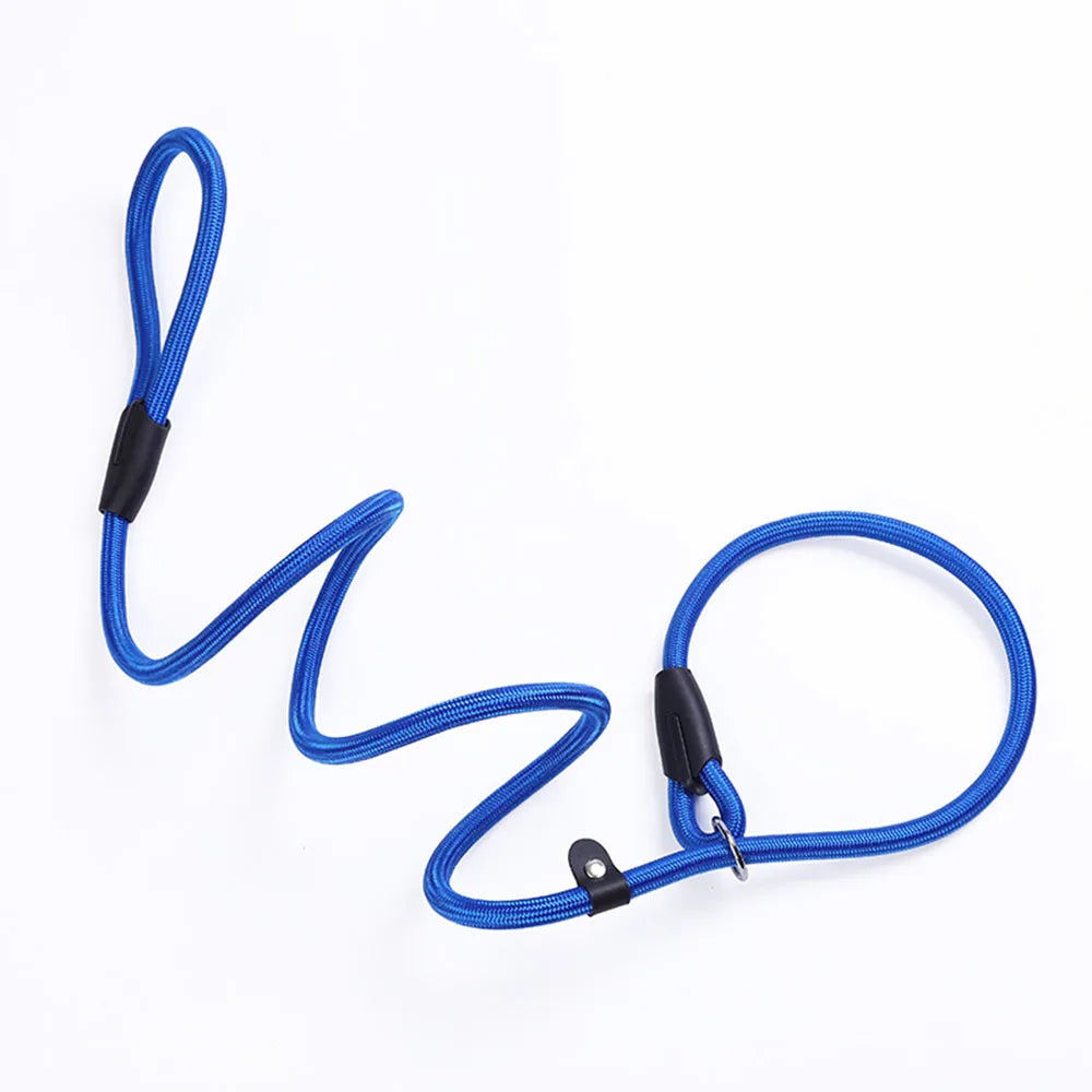 Nylon Dog Leash Pet Puppy Slip Lead Rope Dog Slip Leash Chain Collar Adjustable No-Pull Dog Training Leash for Small Dogs Yorkie