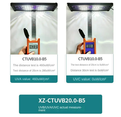 UVA+UVB Reptile Full Spectrum LED Light Turtle Lizard Snake Terrarium Sunbathe Heat Lamp 10.0 20.0 Sun Lamp Sunbathe Heat Lamp