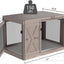 Dog cage furniture Wooden  side coffee table Indoor  dog house for small, medium and large pet cages can be cus