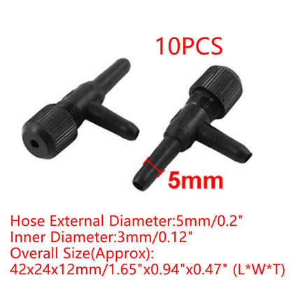UXCELL Fish Tank Air Line Tubing Volume Control Valve 2 ways Aquarium Connector Pump Flow Pipe Valves Tube Hose Accessories