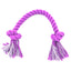 Dog Plush Toy 12cm Diameter Three Strands Of Colored Knotted Cotton Rope Knot  Gnawing And Grinding Dog Toy Fleece Squeak Toys