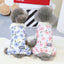 Thicken Warm Padded Dog Jumpsuit for Small Dogs, Chinese Style Floral Pattern Pet Costume Sherpa Lined Dog Winter Clothes