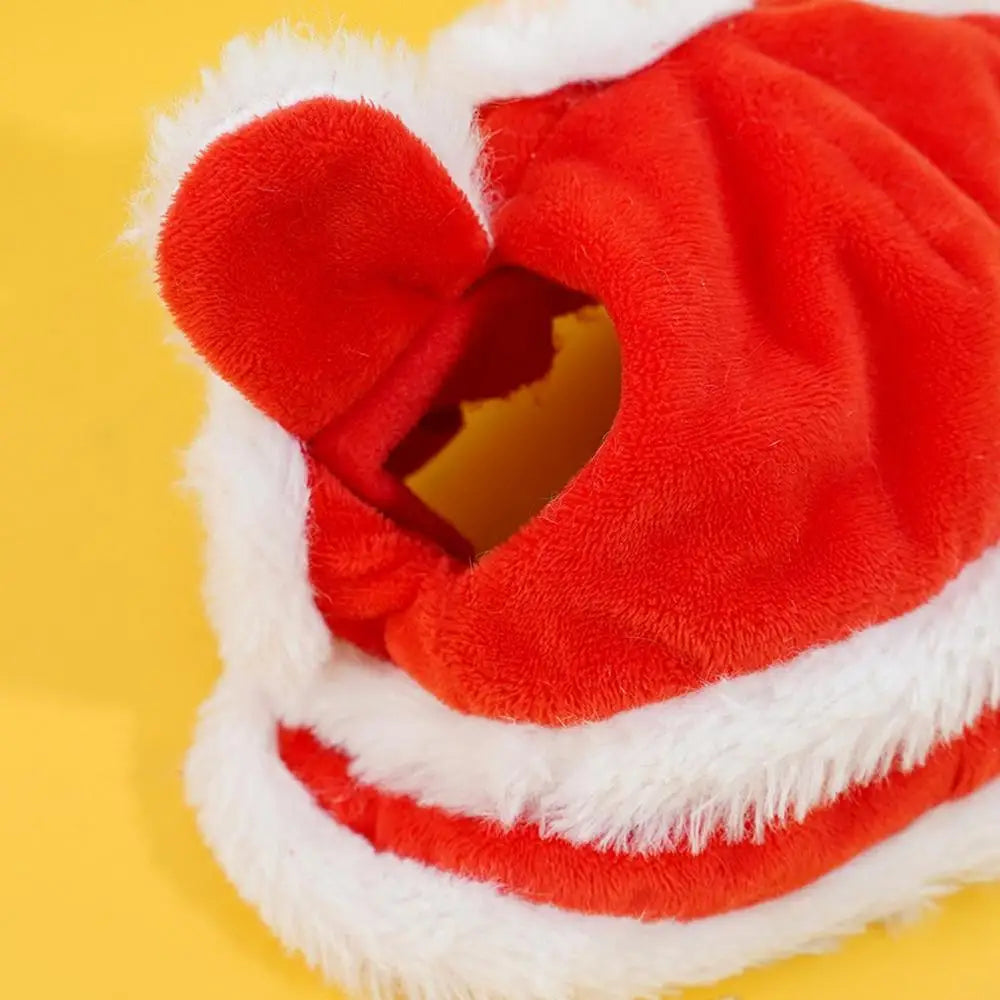Small Dog Hat Cute Cat Costumes Dance Lion Pet Cat Soft Warm Lion Dance Clothes Small Pet Headwear Pet lion dance hat