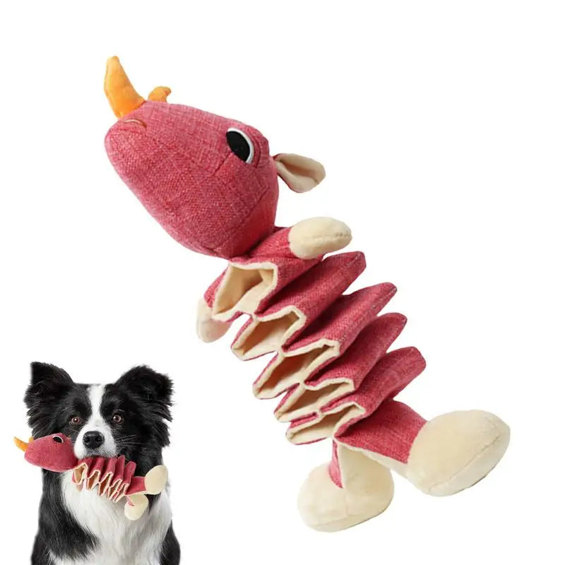 Plush Squeaky Dog Toys Teeth Cleaning Sound Pet Dog Toys Animal Shape Squeaky Dog Chew Toy For Puppies Puppy Squeaker Toys