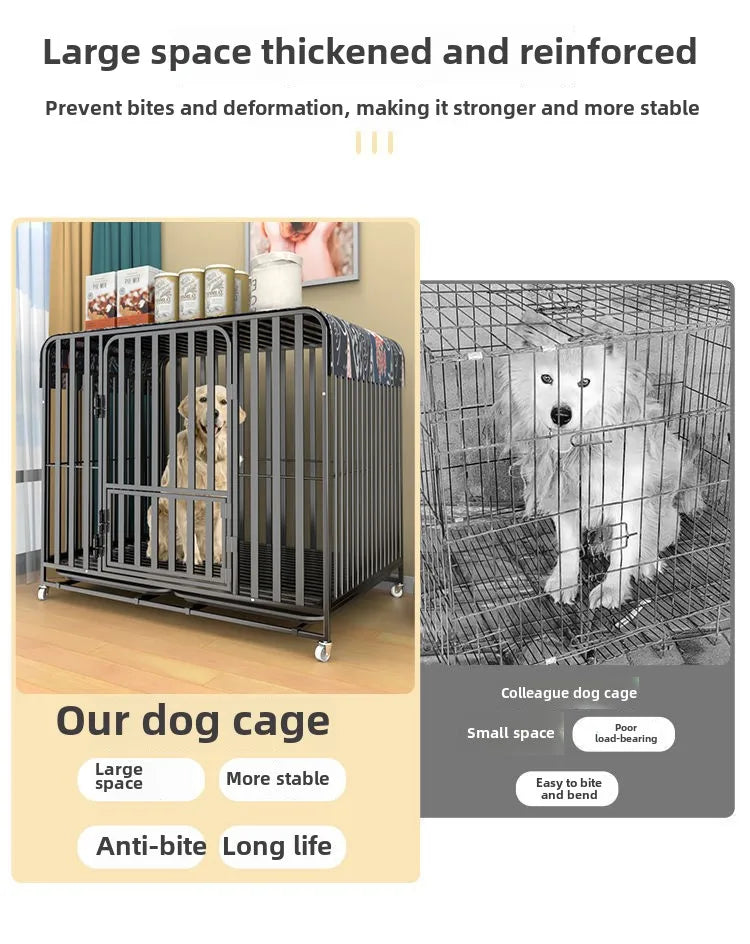 Dog cage Dog cage Large dog Strong mobile dog cage Horse dog Husky special dog cage Bold and thicker