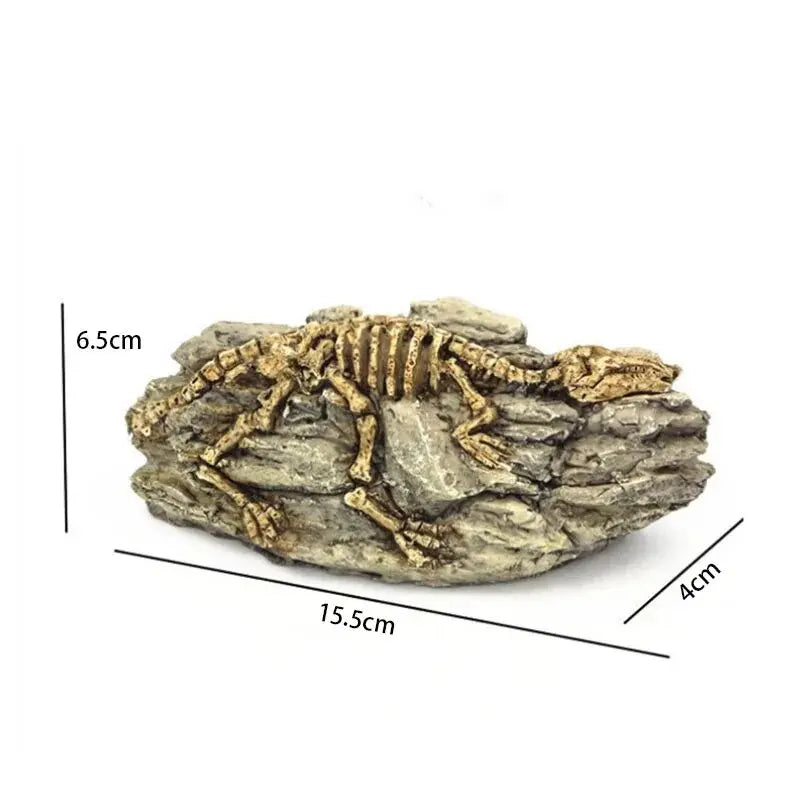 Aquarium Decorations Resin Fossil Artificial Fish Tank Ornament Shrimps Small Fish Reptile Aquarium Shelter Landscape Decor New