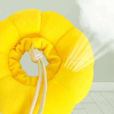 Elizabethan Collar For Cats Adjustable Cotton Sunflower Shape Collar Protective Collar For Small Cats & Dogs Cute Breathable Eli