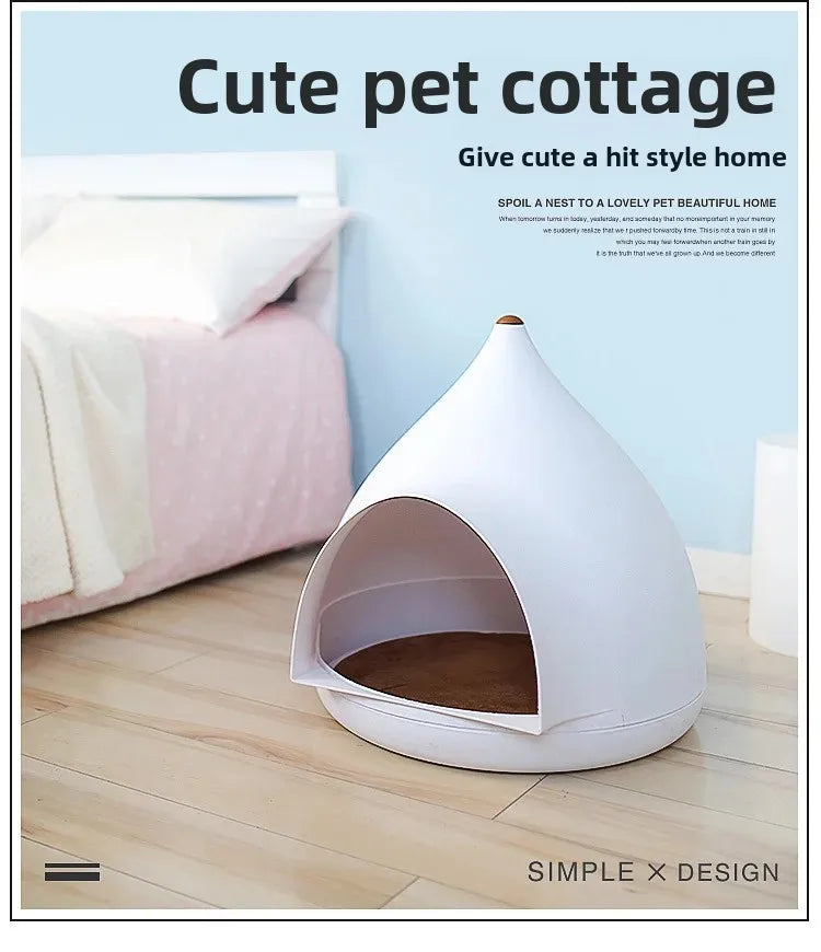 Kennel Teddy Kennel Removable Cat Litter Small Dog Pet Puppy Dog Supplies Winter Warm Four Seasons Available