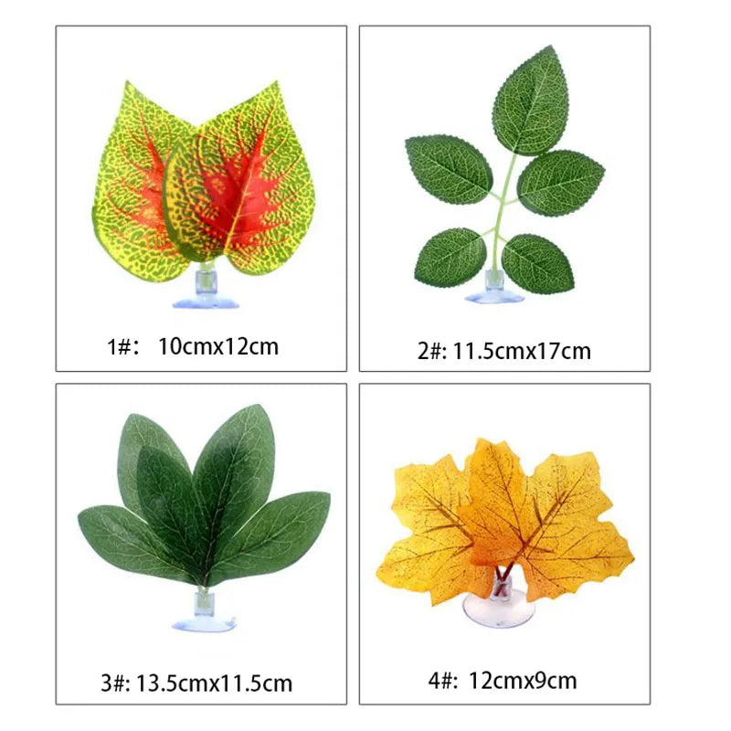 1Pc Artificial Aquarium Leaf Plants Decoration Betta Fish Rest Spawning Ornamental Plant Betta Fish Play Relax Hide Leaf Hammock