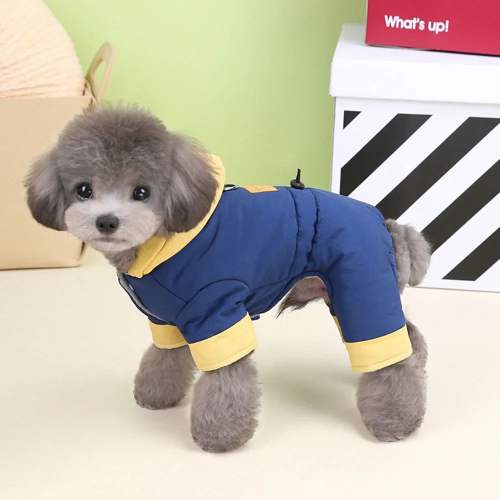 Padded Waterproof Small Dog Winter Jumpsuit Pet Puppy Jacket Coat Fleece Warm Snowsuit Chihuahua Yorkie Outfits Clothes Apparel