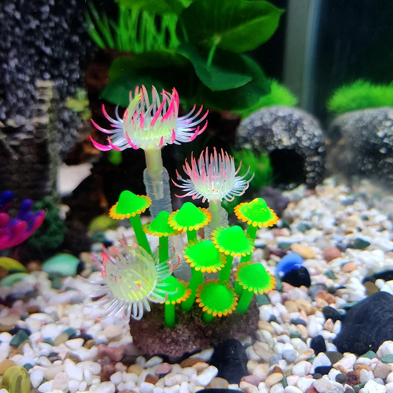 Artificial Underwater Coral  Aquarium Fish Tank Simulation Decoration Aquarium Backgrounds Plants Water Grass Decora Beautiful