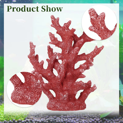 UXCELL Artificial Coral Decorations Fish Tank Coral for Aquarium Resin Coral Ornaments Simulation Undersea Water Plants