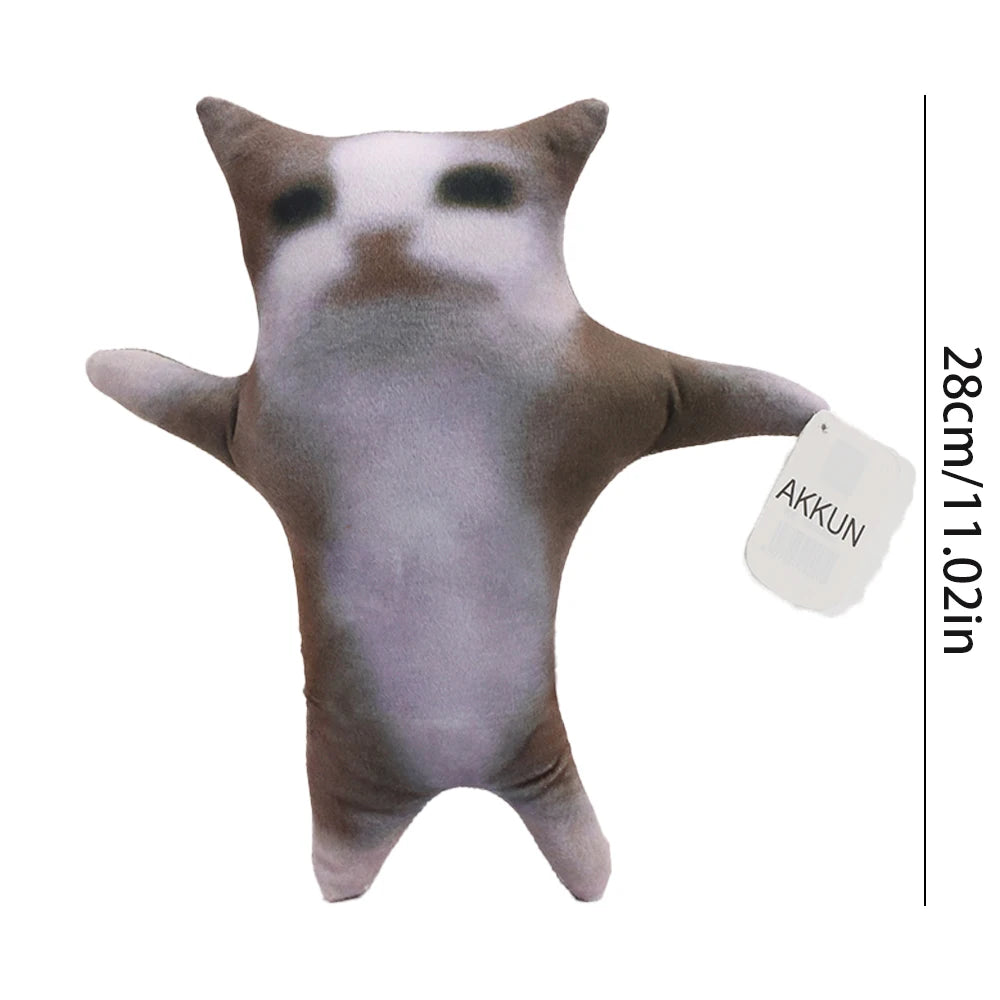 AKKUN Happy Cat Plush Stuffed Animal Cat With Sound Cute Cat Plush Interactive Cat Plush Stuffed Animal Happy Cat Kids Toys