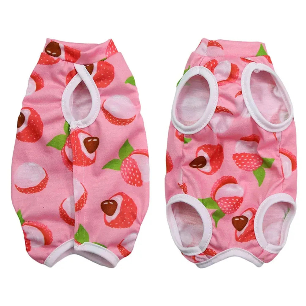 Cat Recovery Suit for Post Surgery Protection Anti-Licking Wound Kitten's Shirt Professional Cat Recovery Suit for After Spaying