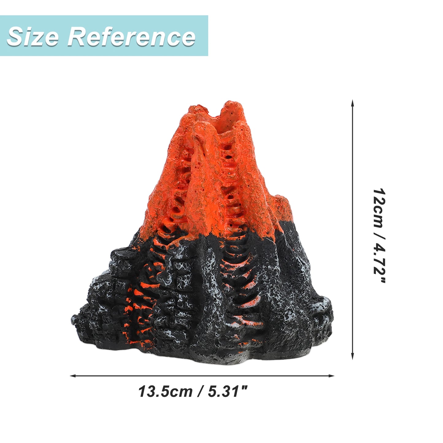 UXCELL 1 Set Aquarium Volcano Ornament Volcano Fish Tank Decorations Aquarium Aquatic Aquatic Resin Decor