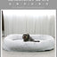 Cross-border explosion human kennel plush human dogbed winter warm sponge dog pad giant dog bed