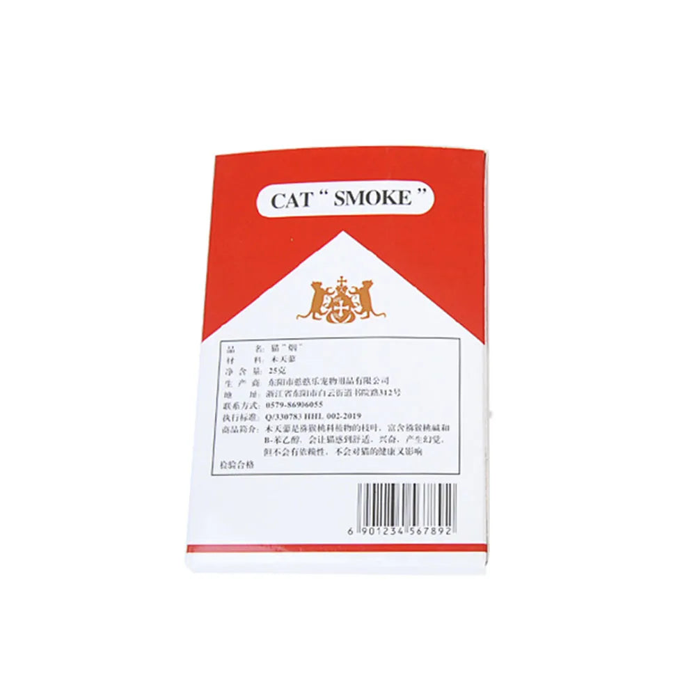 Cat Toys Catnip Chew Toys Funny Cigarette Design Cat Molar Toothpaste Stick Natural Actinidia Silvervine Pet Cat Cleaning Teeth