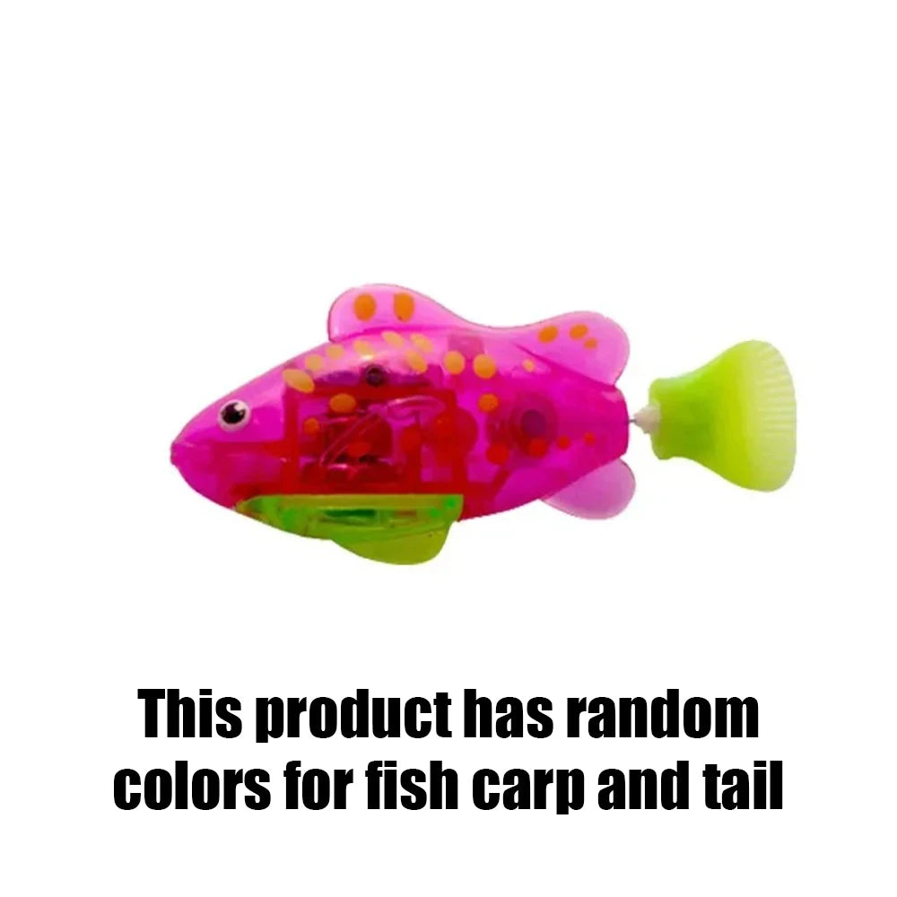 Cat Toy LED Interactive Swimming Robot Fish Toy for Cat Glowing Electric Fish Toy to Stimulate Pet's Hunter Instincts Pet Toys