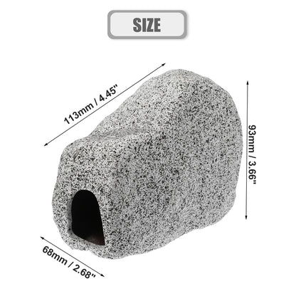 UXCELL Fish Tank Hideaway Rock Cave Ceramic Aquarium Decoration Fish Shrimps Shelter Pet Pottery House Canister Accessories