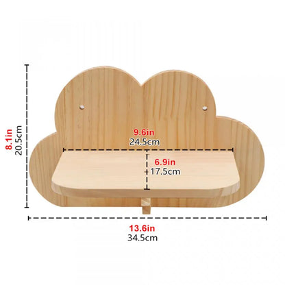 1 Piece Cat Wall Mounted Shelves Climbing Ladder Steps and Jumping Platform with Scratching Post for Grinding Claw and Playing
