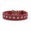 Soft Real Leather Cat Collar Non Breakaway Kitten Collar for Girl Boy Studded Leather Pet Collar for Puppy Small Cat Accessories