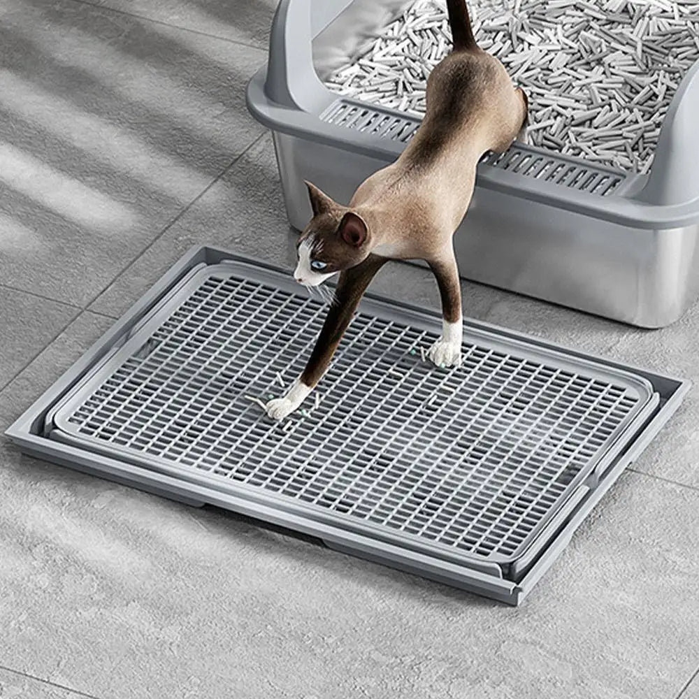 Litter Catcher Mat Litter Trapping Mat Double-Laye Cat Litter Pads Detachable Cat Box Mat Litter Mat Trapper For Home Pet Shops