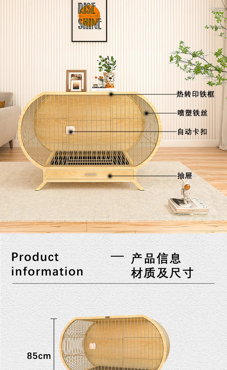 Popular luxury dog cage, small and medium-sized Shiba Inu Corgi creative modeling dog house dog cabinet, indoor kennel with toi