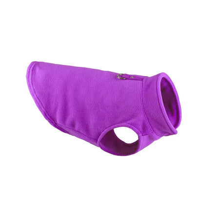 Pet Clothing Dog Fleece Vest Cold Weather Pullover Dog Jacket Winter Dog Clothes Sweater Coat with Leash Ring for Small Dogs Cat