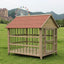 Outdoor Waterproof Solid Wood Stainless Steel Anti-corrosion Kennel Rainproof Large Dog House Golden Retriever Kennel Small Hous