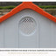 Outdoor kennel with toilet, sun protection in summer, universal in all seasons, outdoor rain-proof dog house, warm in winter, s